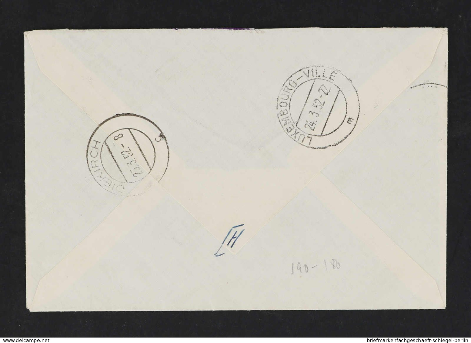 Luxemburg, 1951, 481 (2), Brief - Autres & Non Classés