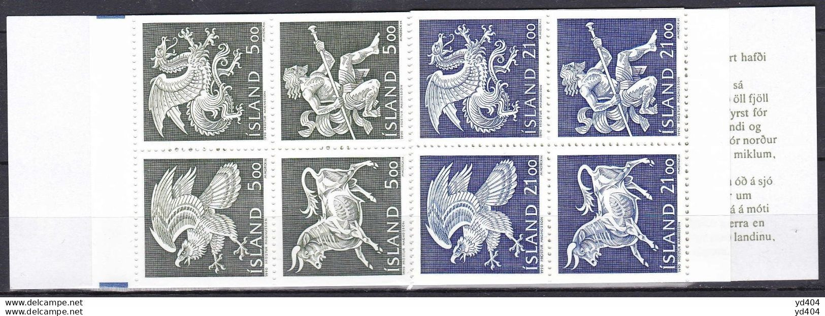 IS655– ISLANDE – ICELAND – 1990 – GUARDIAN SPIRITS - Y&T # C667 MNH 9 € - Postzegelboekjes