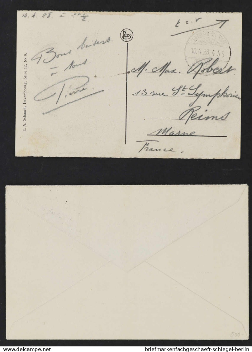 Luxemburg, 1926, 178 (4), 179, 181, Brief - Other & Unclassified