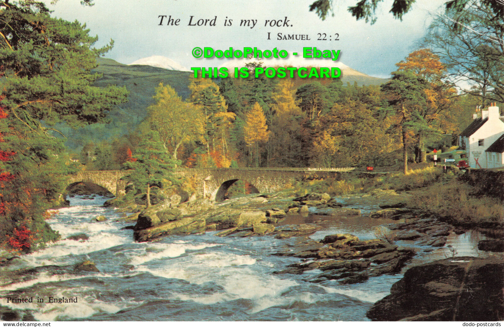 R358383 The Lord Is My Rock. I Samuel 22. 2. Postcard - World