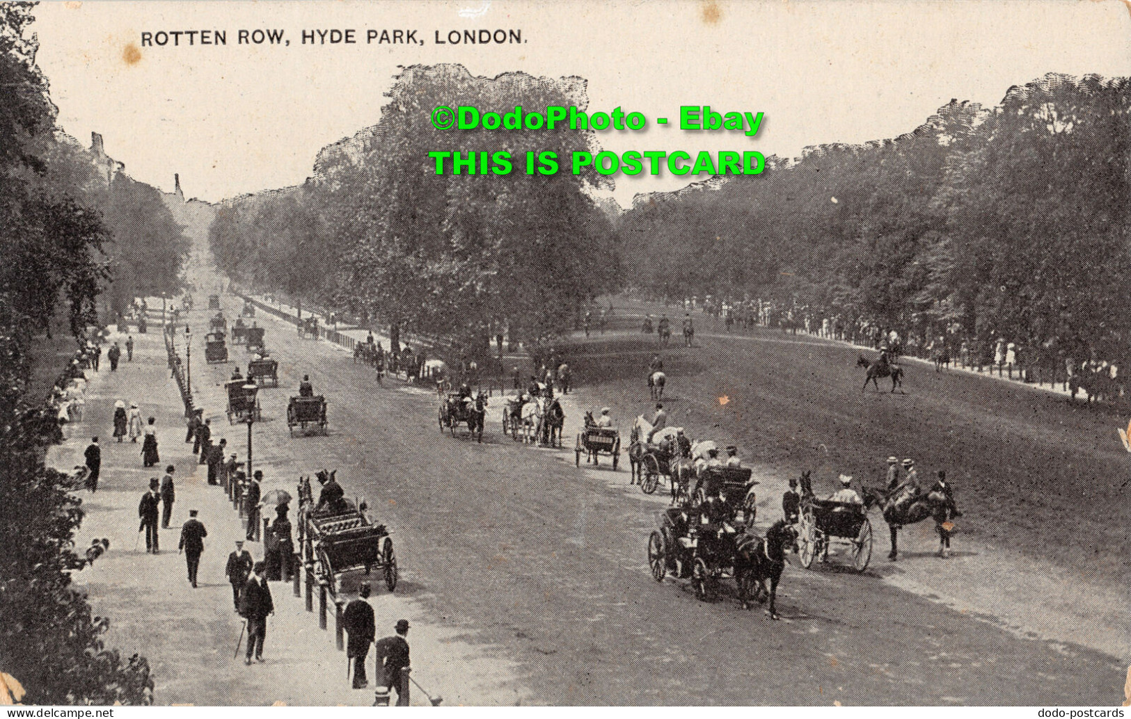 R358410 London. Hyde Park. Rotten Row. The Auto Photo Series - Autres & Non Classés