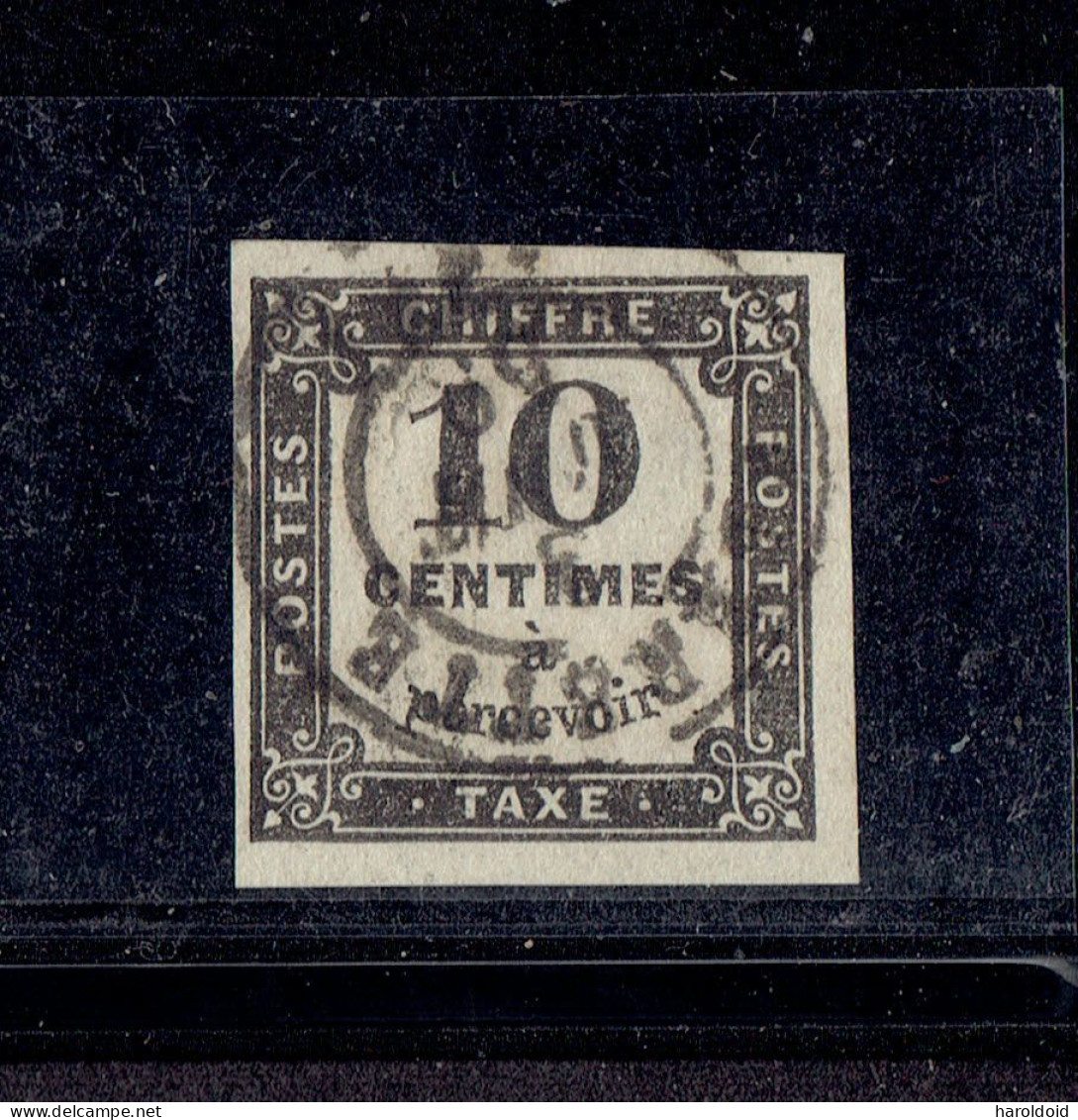 FRANCE TAXE - N°2A OB TTB - OB CàD 3 AOUT 59 - 1859-1959 Gebraucht