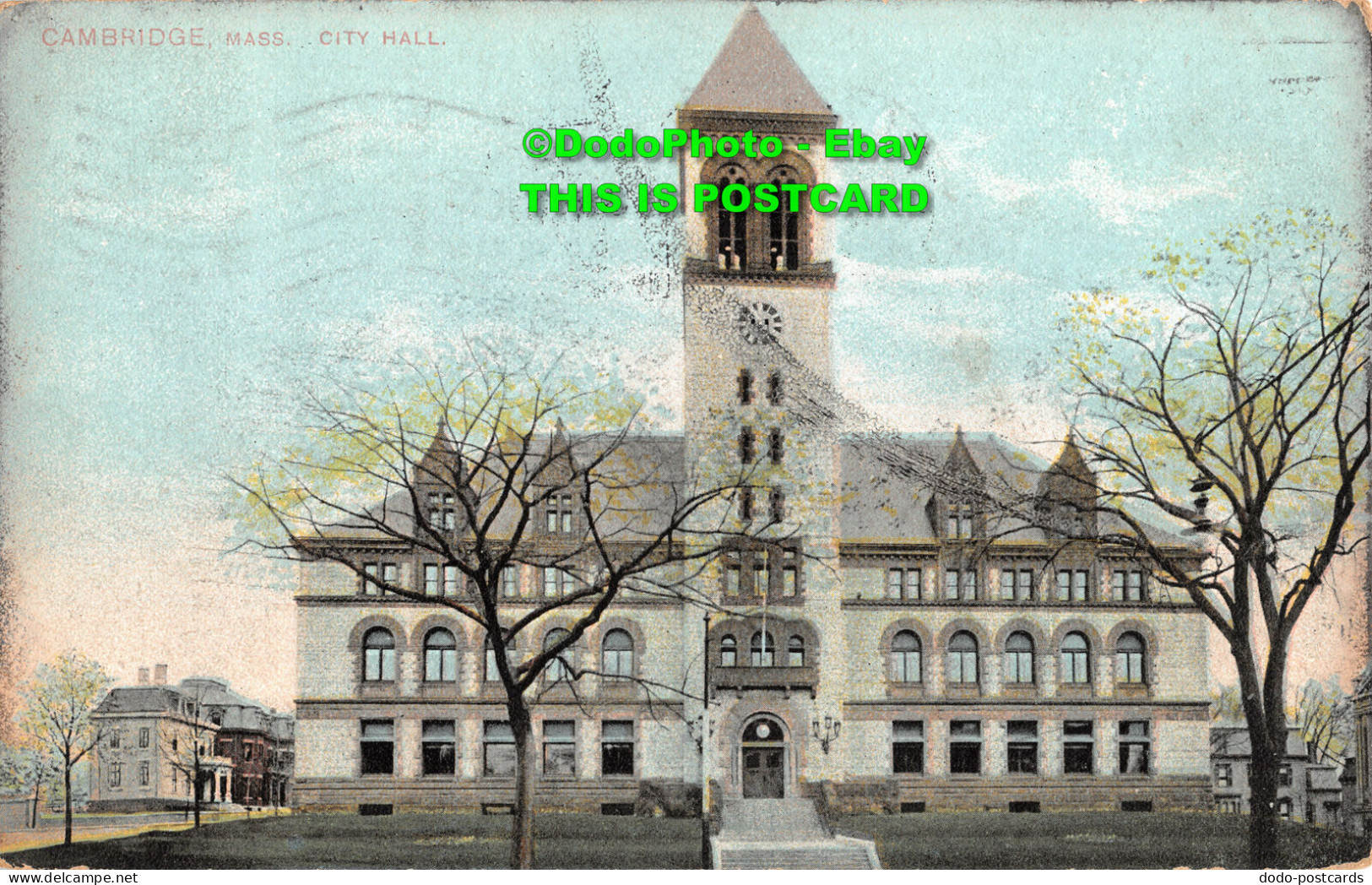 R358422 Cambridge. Mass. City Hall. No. 1027. 1907 - World