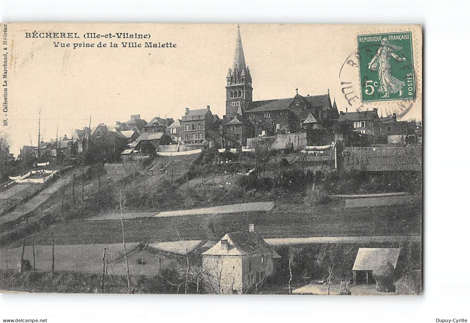 BECHEREL - Vue Prise De La Ville Malette - Très Bon état - Bécherel