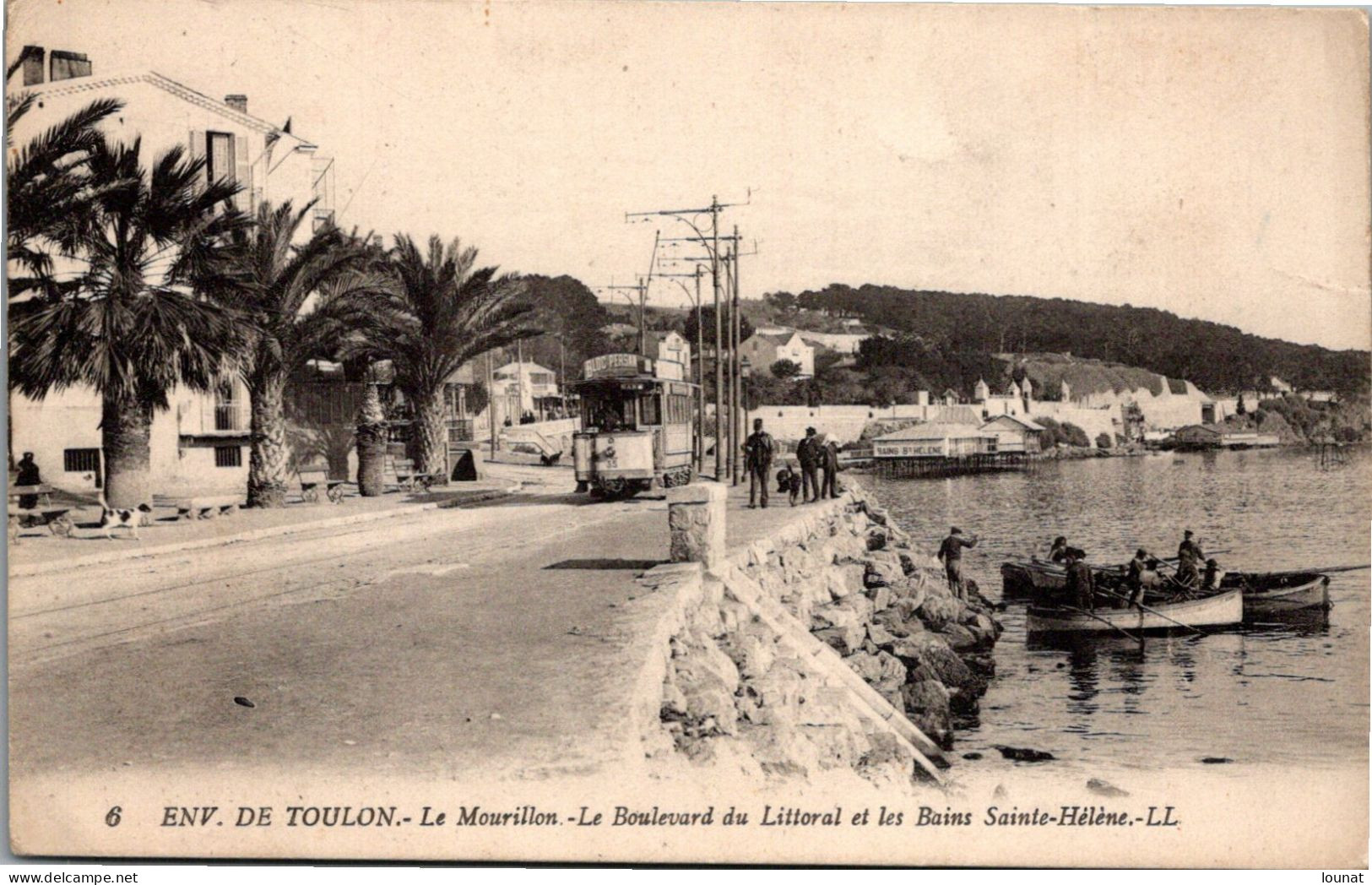 83 TOULON MOURILLON - Le Boulevard Du Littoral Et Les Bains Sainte Hélène - Tramway - Toulon