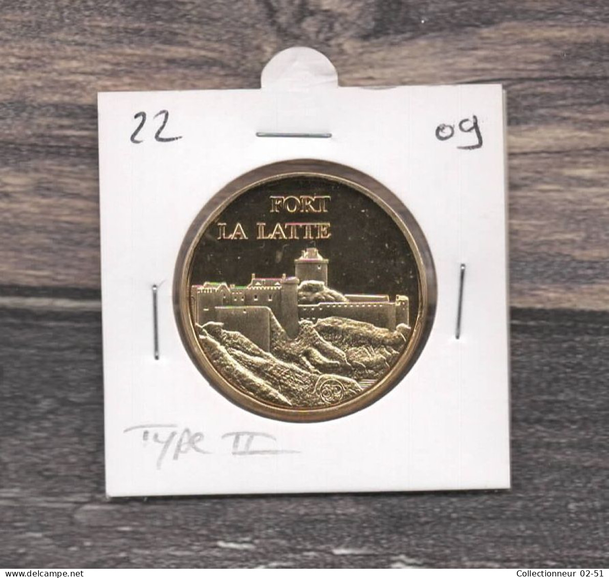 Médaille Souvenirs&Patrimoine : Fort La Latte - Version 2 (couleur Or) - Sonstige & Ohne Zuordnung