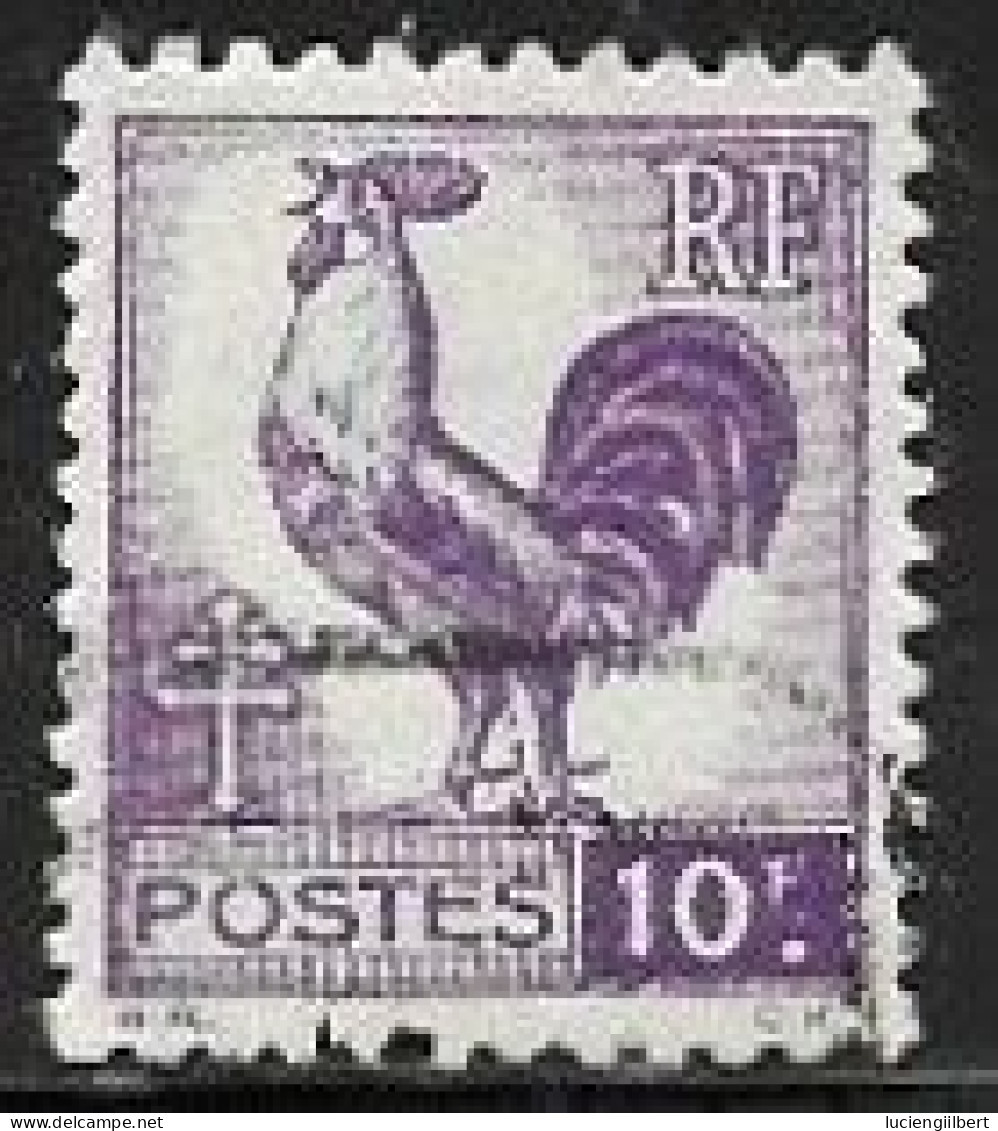 TIMBRE N° 646  -   COQ   D'ALGER    -  OBLITERE  -  1944 - Oblitérés