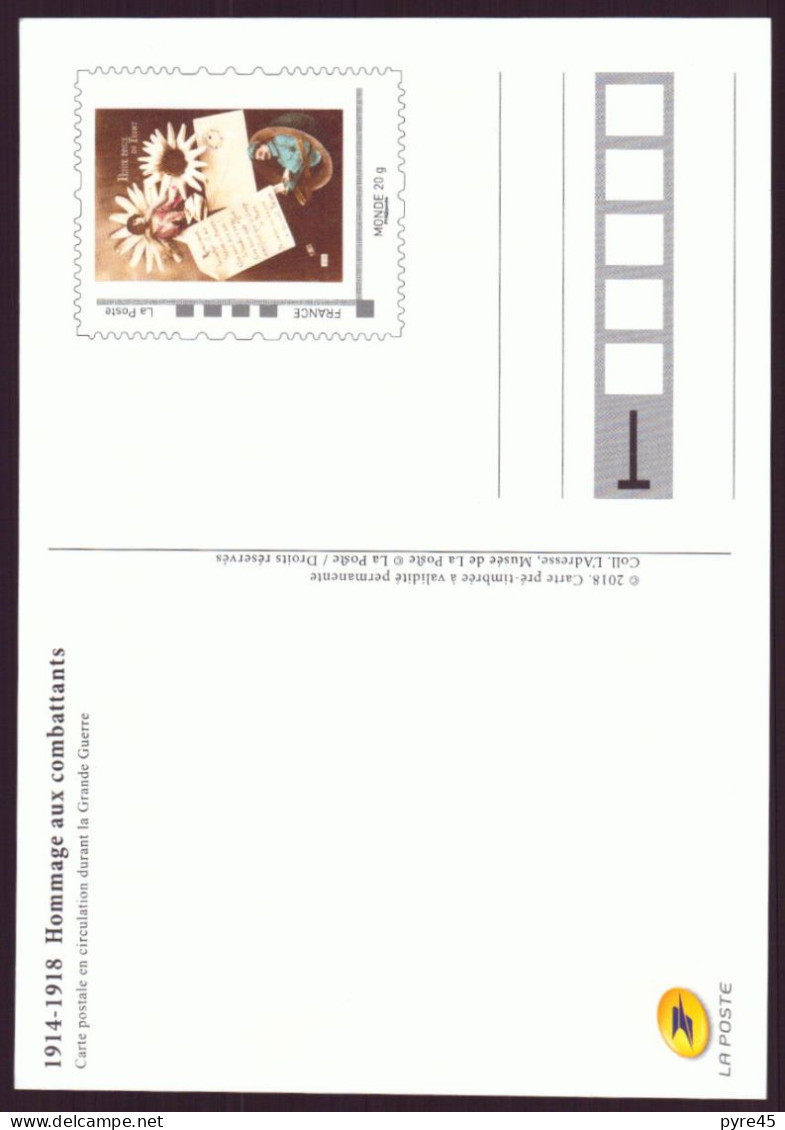 CPM " Petite Poste Du Front  " Carte Affranchie Pour L'envoi - Postal Services