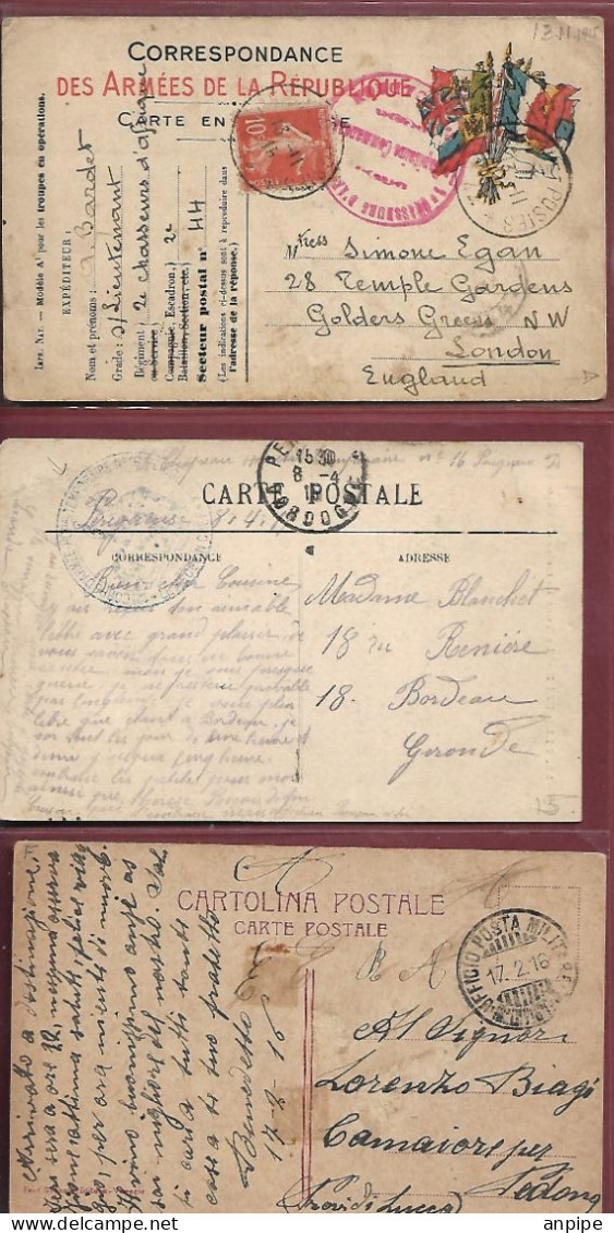 FRANCIA E ITALIA. HISTORIA POSTAL - Covers & Documents