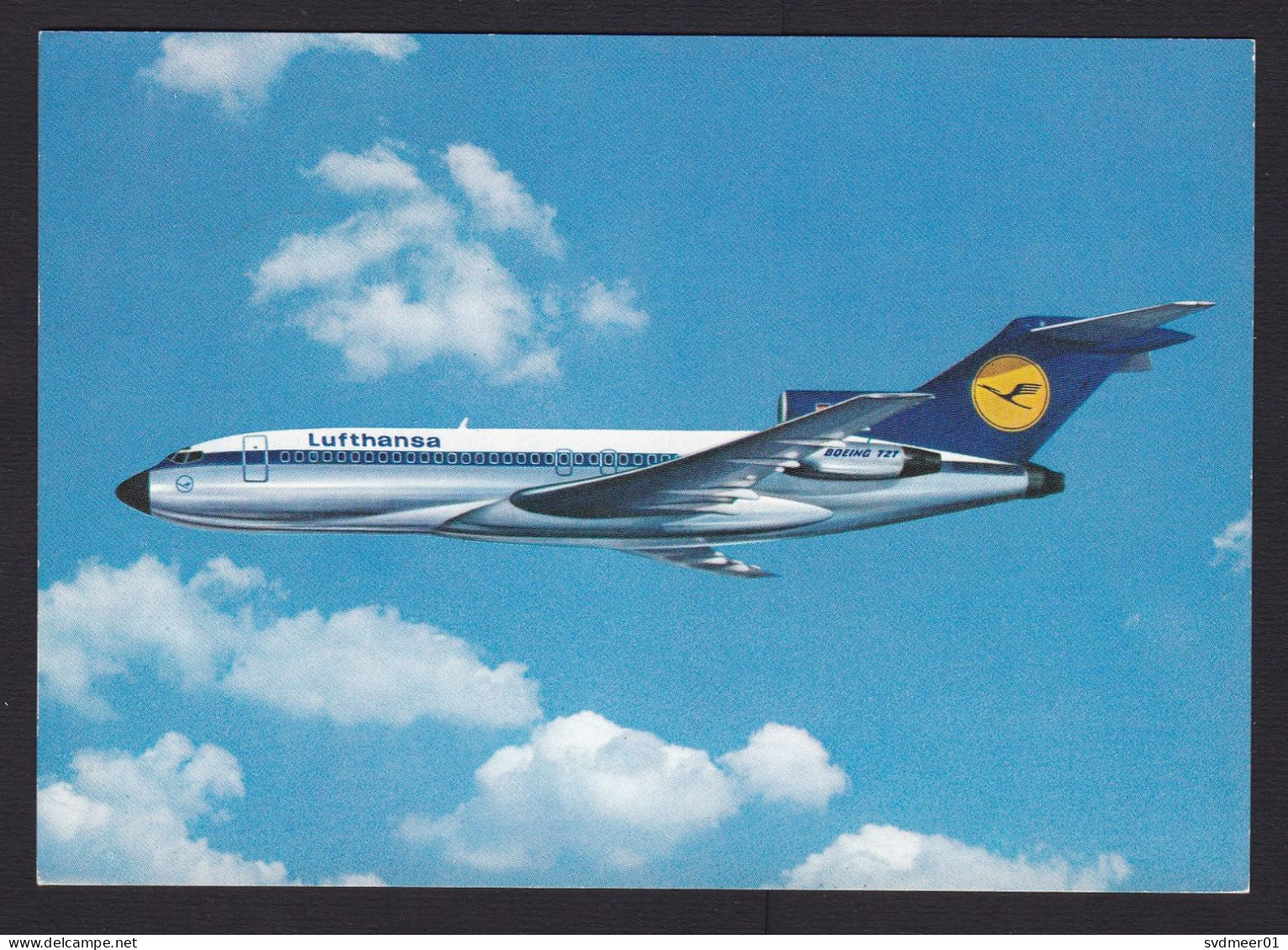 Italy: Picture Postcard To Japan, 1974, 2 Stamps, History, Card: Lufthansa Boeing 727, First Flight? (traces Of Use) - Other & Unclassified