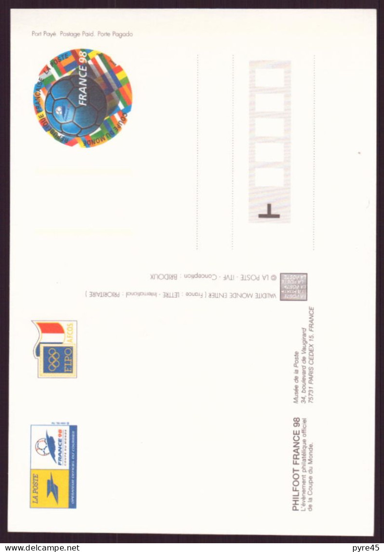 CPM " Philfoot France 98  " Carte Affranchie Pour L'envoi - Voetbal