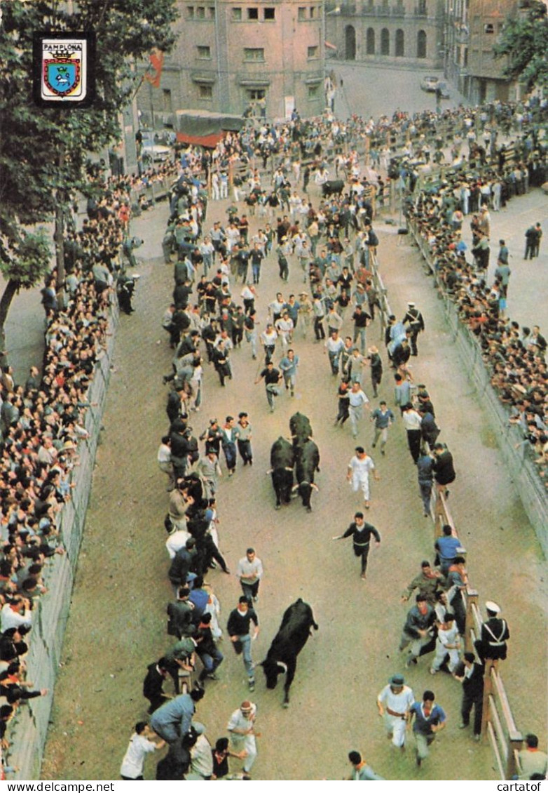 PAMPLONA . Fiestas De San Firmin . Encierro De Los Toros … - Other & Unclassified