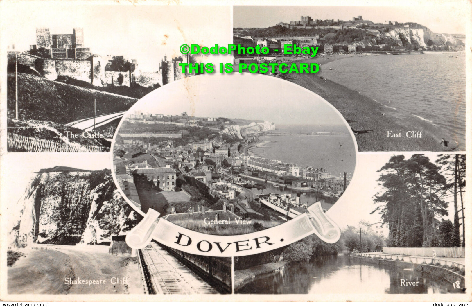 R358517 Dover. General View. East Cliff. River. Shakespeare Cliff. Shoesmith And - World