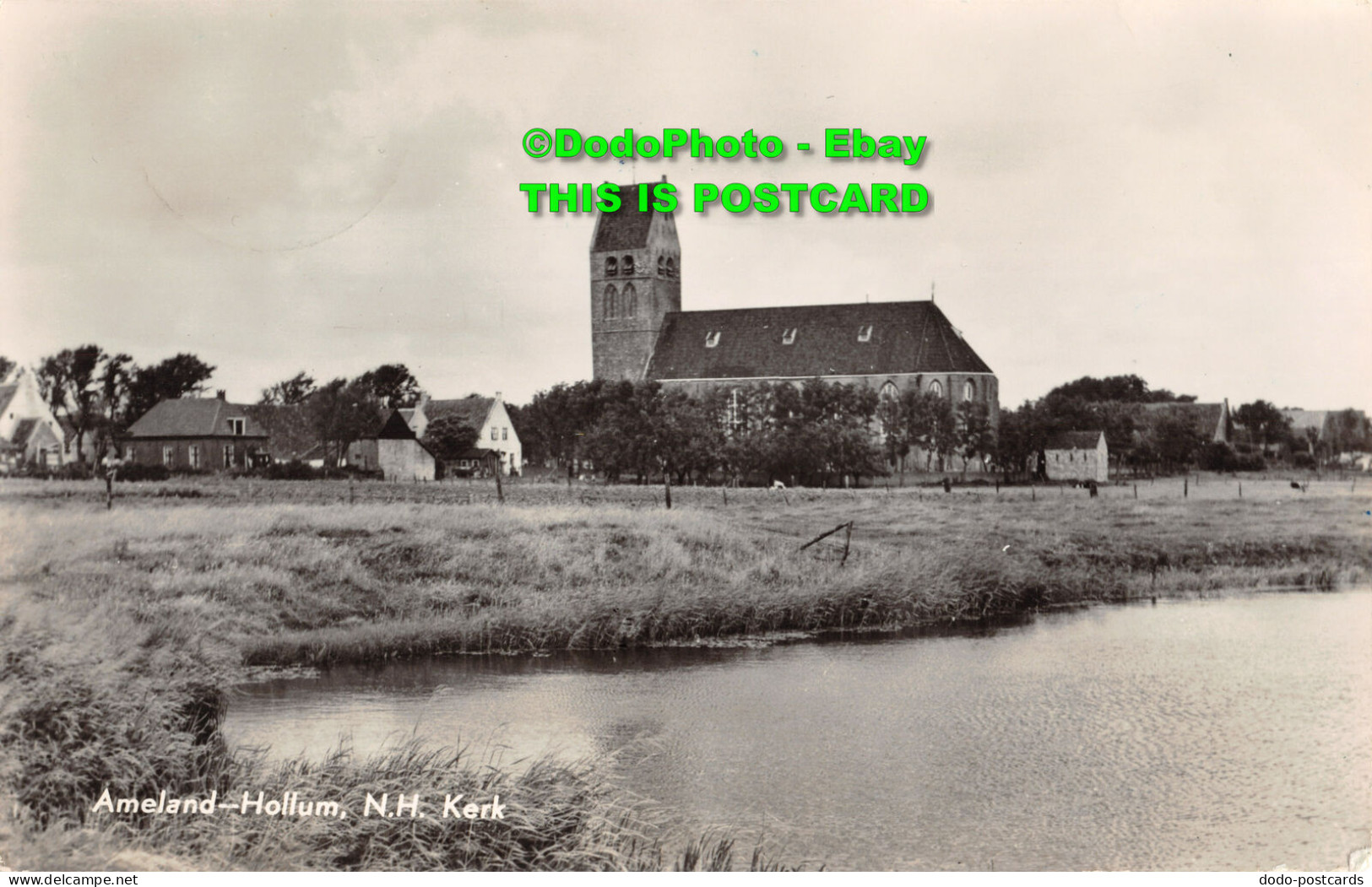 R358530 Kerk. N. H. Ameland Hollum. Van Leer. 1959 - World