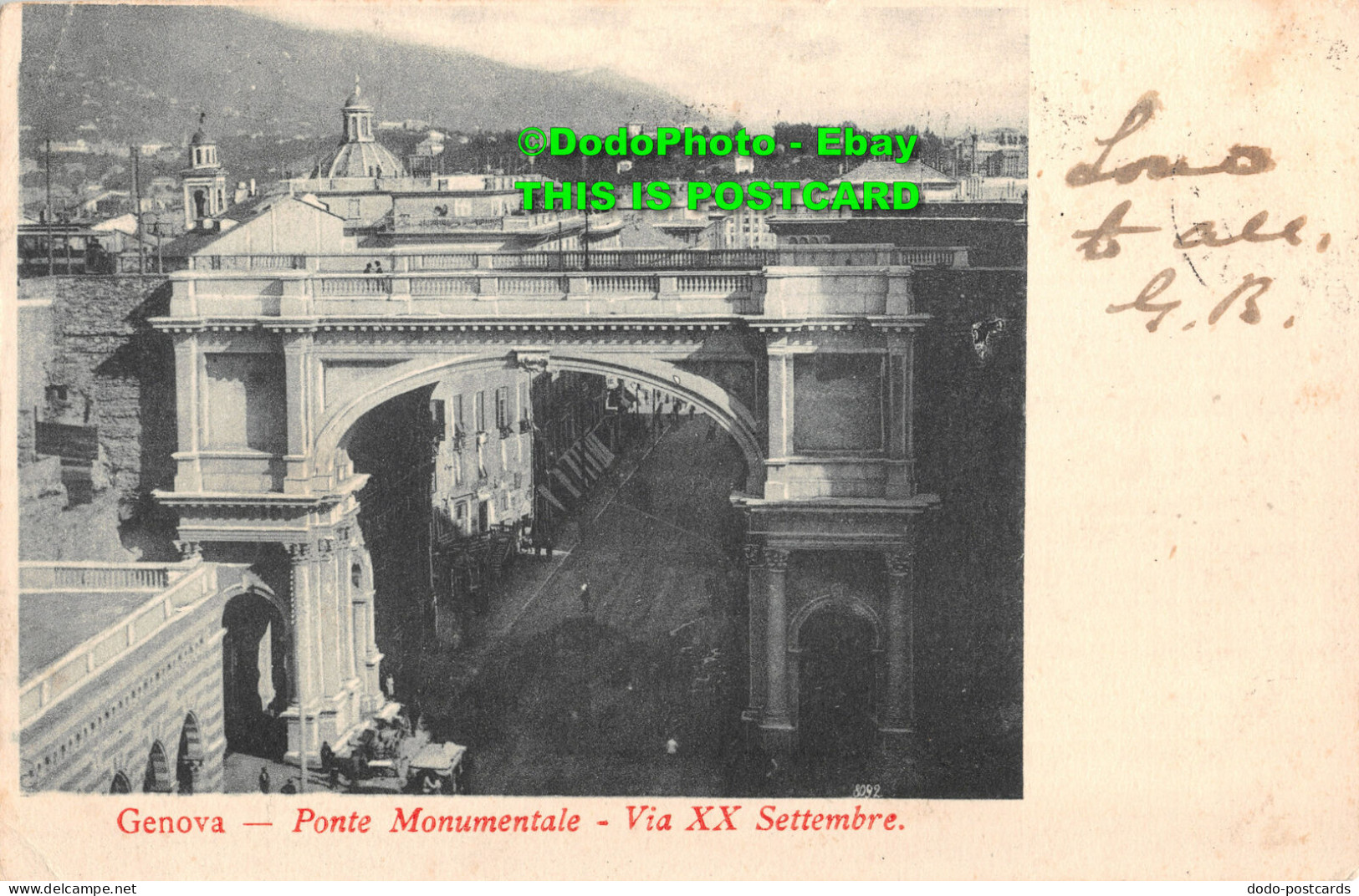 R358872 Genova. Ponte Monumentale. Via XX Settembre. 1903 - World