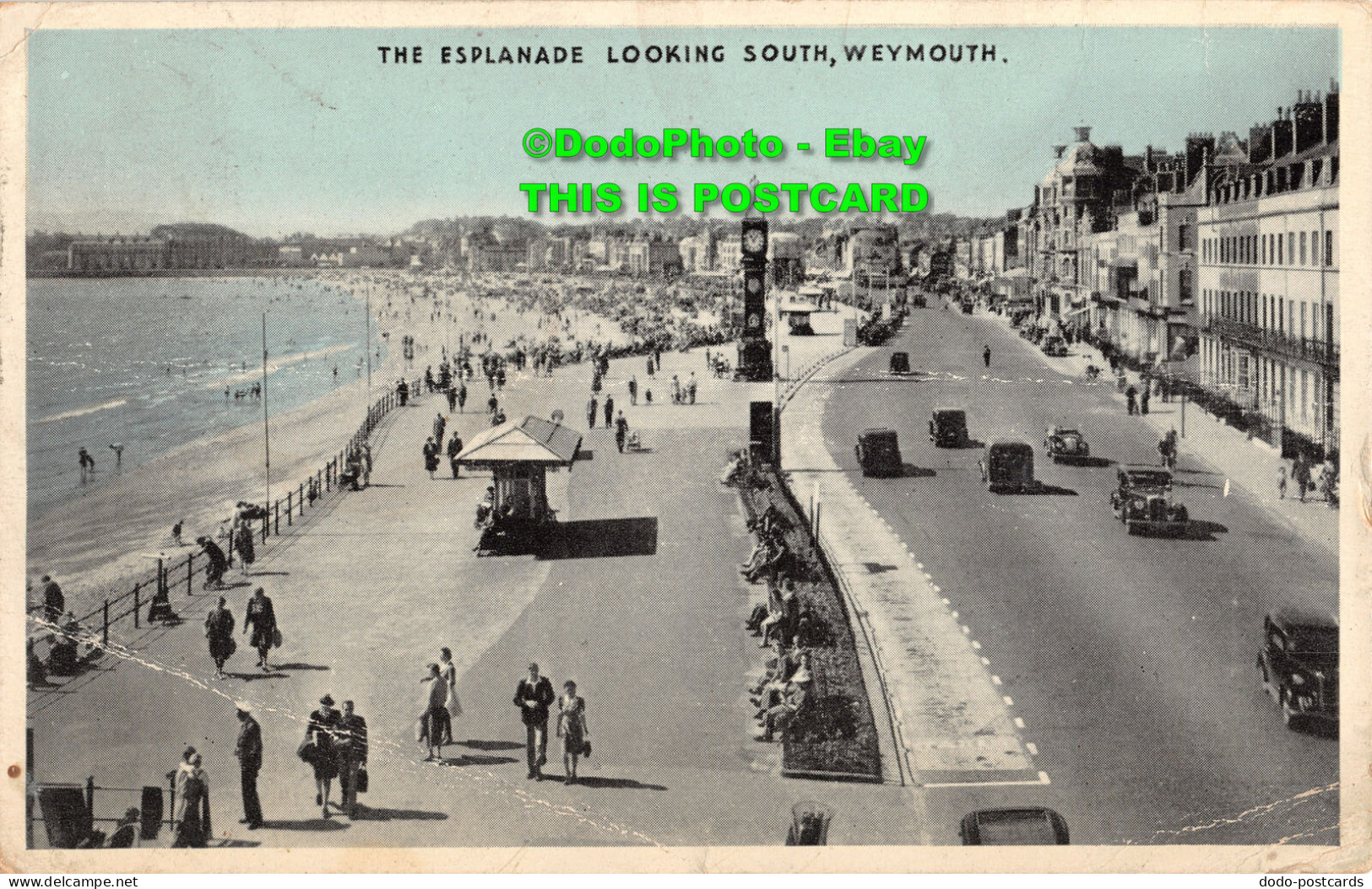 R358875 Weymouth. The Esplanade Looking South. E. T. W. Dennis. Photoblue. 1957 - World