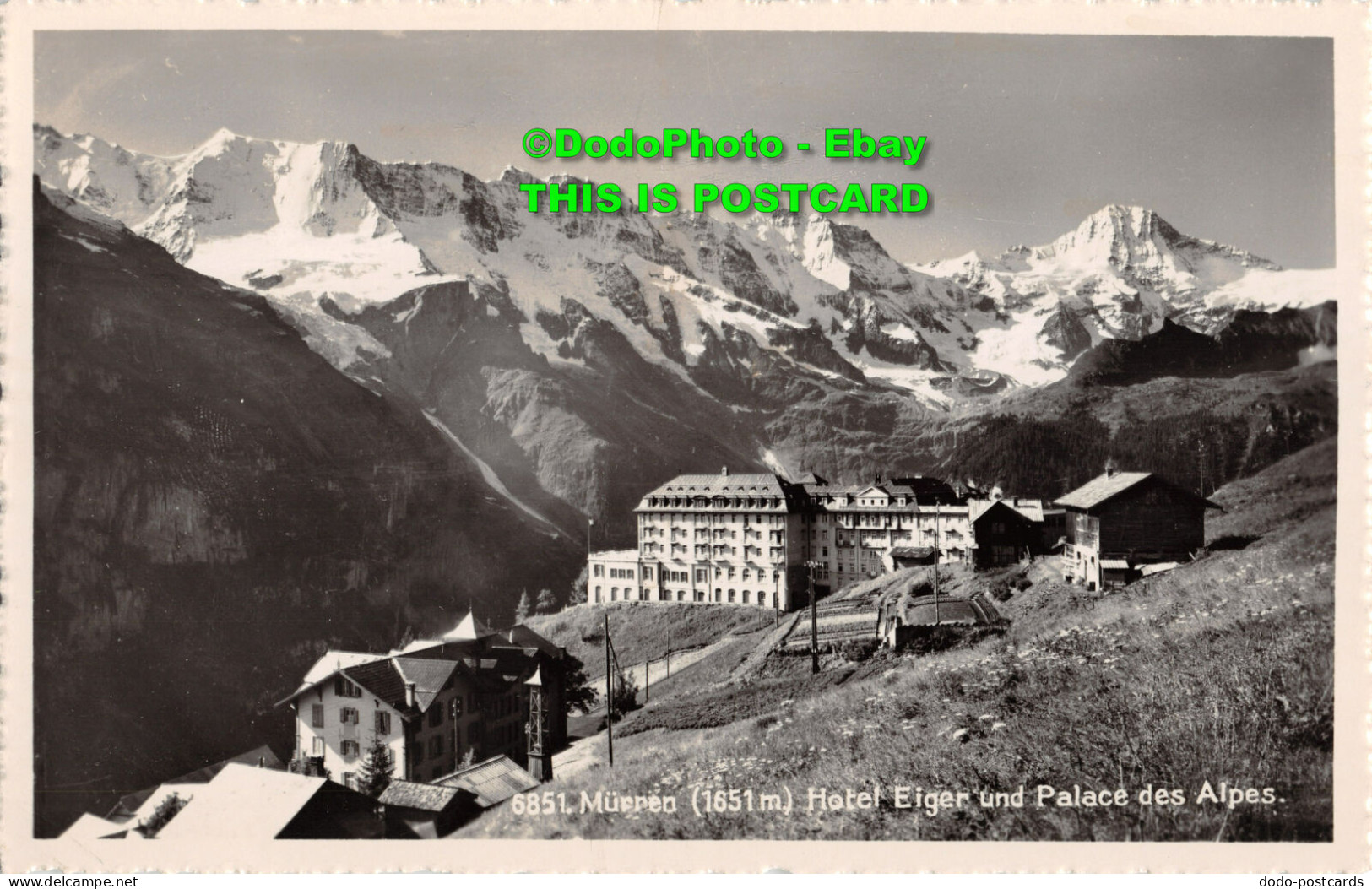 R358877 Murren. Hotel Eiger Und Palace Des Alpes. Societe Graphique Neuchatel - Monde