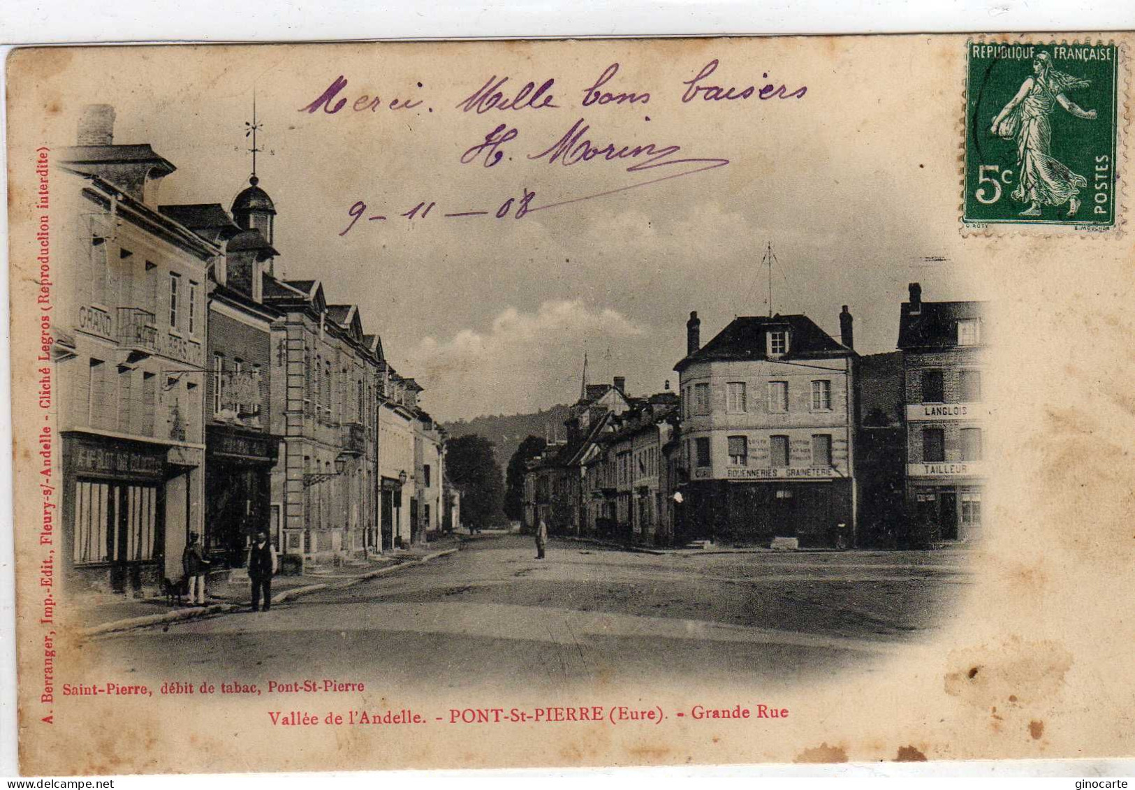 Pont St Saint Pierre Grande Rue En L'etat - Other & Unclassified