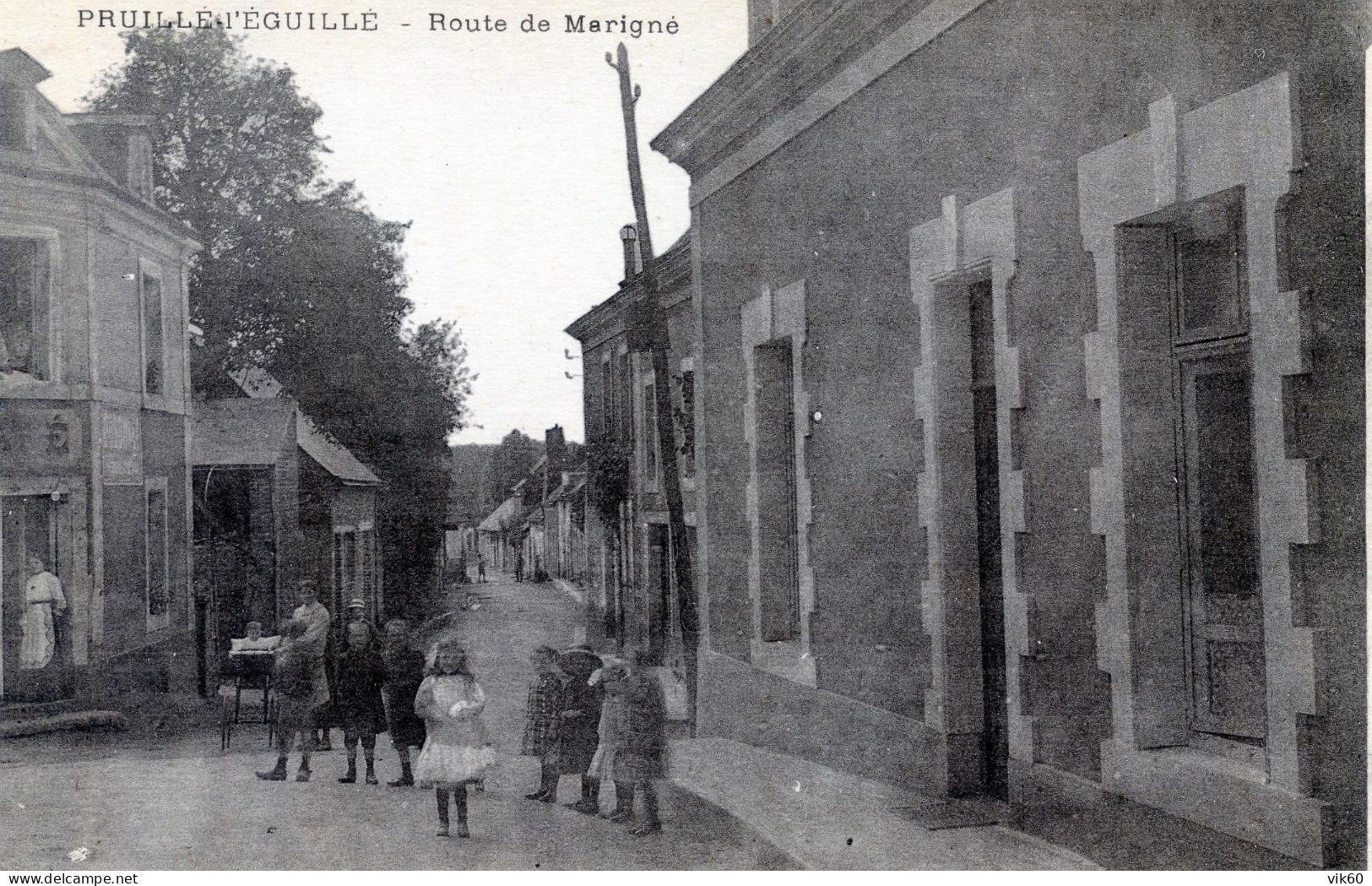 72  PRUILLE  L'EGUILLE  ROUTE DE MARIGNE ANIMEE - Altri & Non Classificati