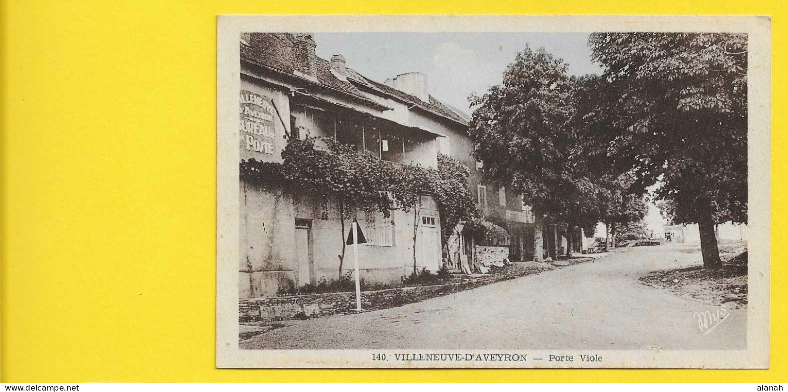 VILLENEUVE D'AVEYRON Bureau De Poste Rue Viole (MYS)  Aveyron (12) - Altri & Non Classificati