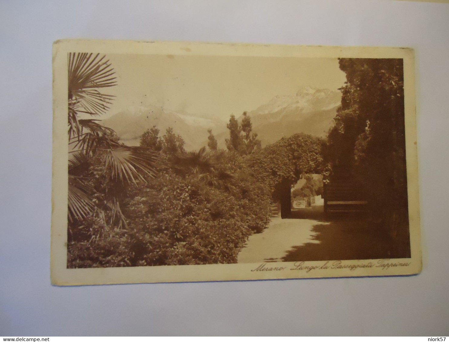 ITALY     POSTCARDS 1924  MILANO  MERANO LUNGO - Autres & Non Classés