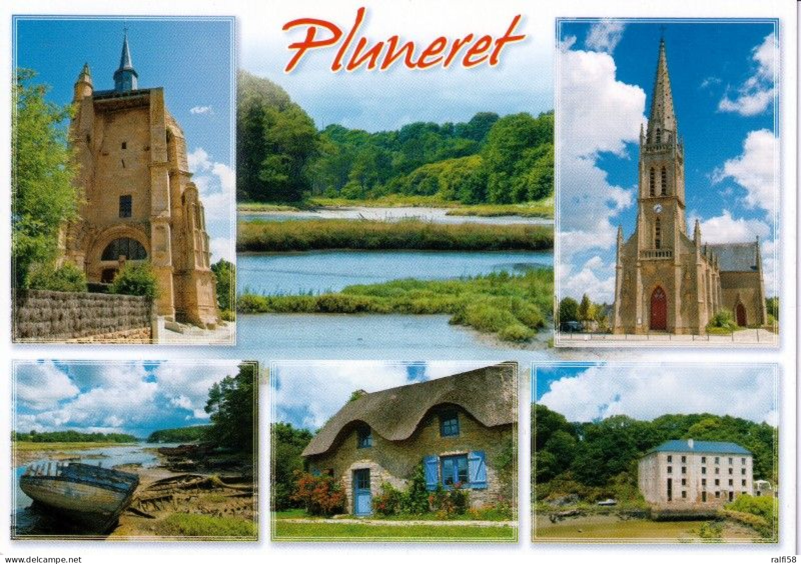 1 AK Frankreich * Ansichten Von Pluneret - Die Kapelle SainteAvoye, Le Sal, Pfarrkirche, Le Loch Und Die Gezeitenmühle * - Sonstige & Ohne Zuordnung