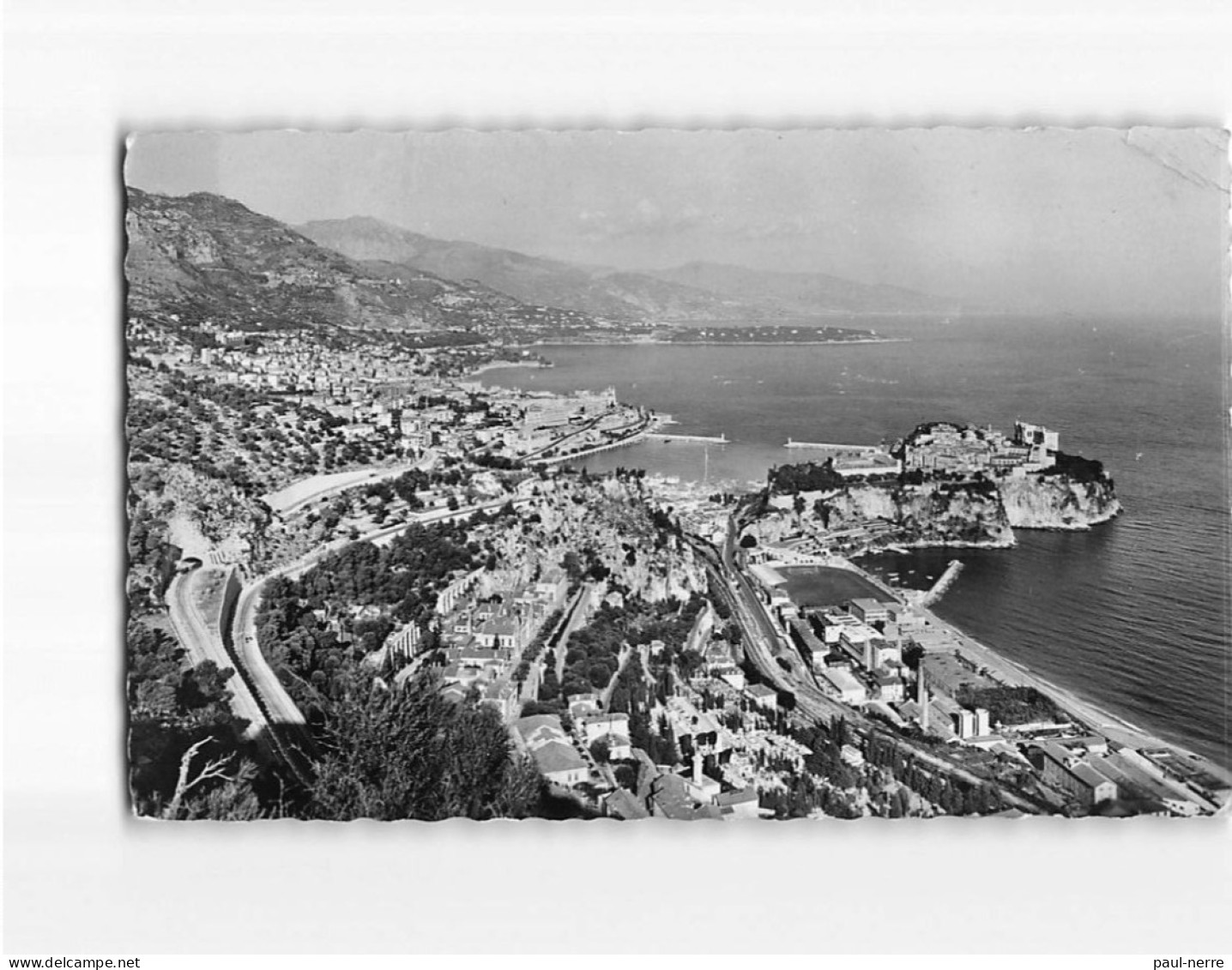 MONACO : Vue Générale Sur Monaco, Le Cap Martin Et L'Italie - état - Panoramic Views