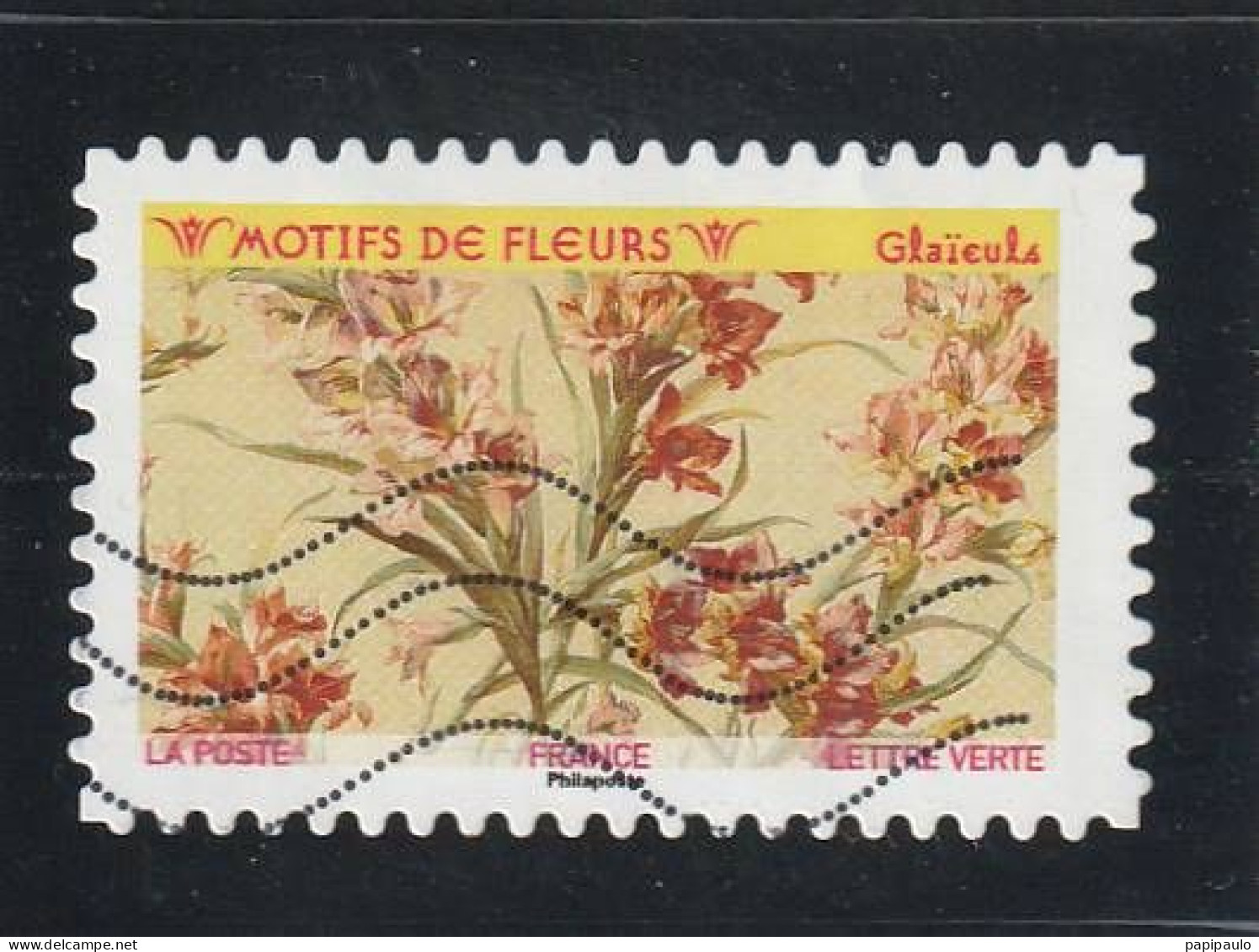 FRANCE 2021 Y&T 1989 Lettre Verte Flore - Used Stamps