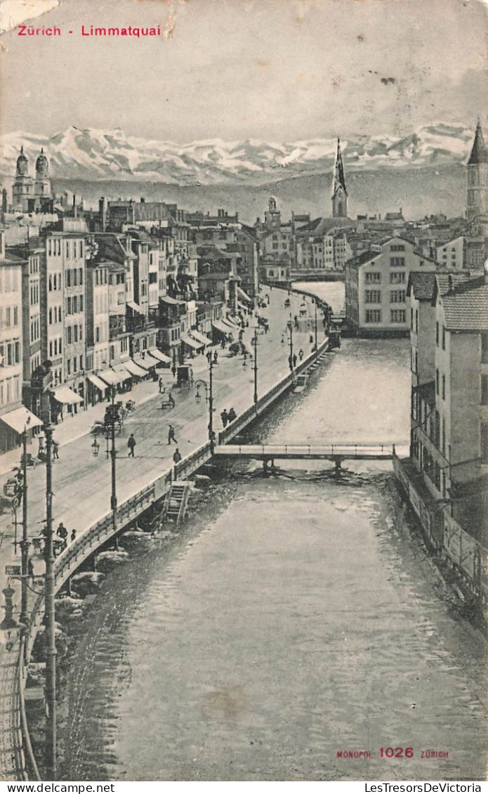 SUISSE - Zurich - Limmatquai - Vue Générale - Animé - Carte Postale - Other & Unclassified