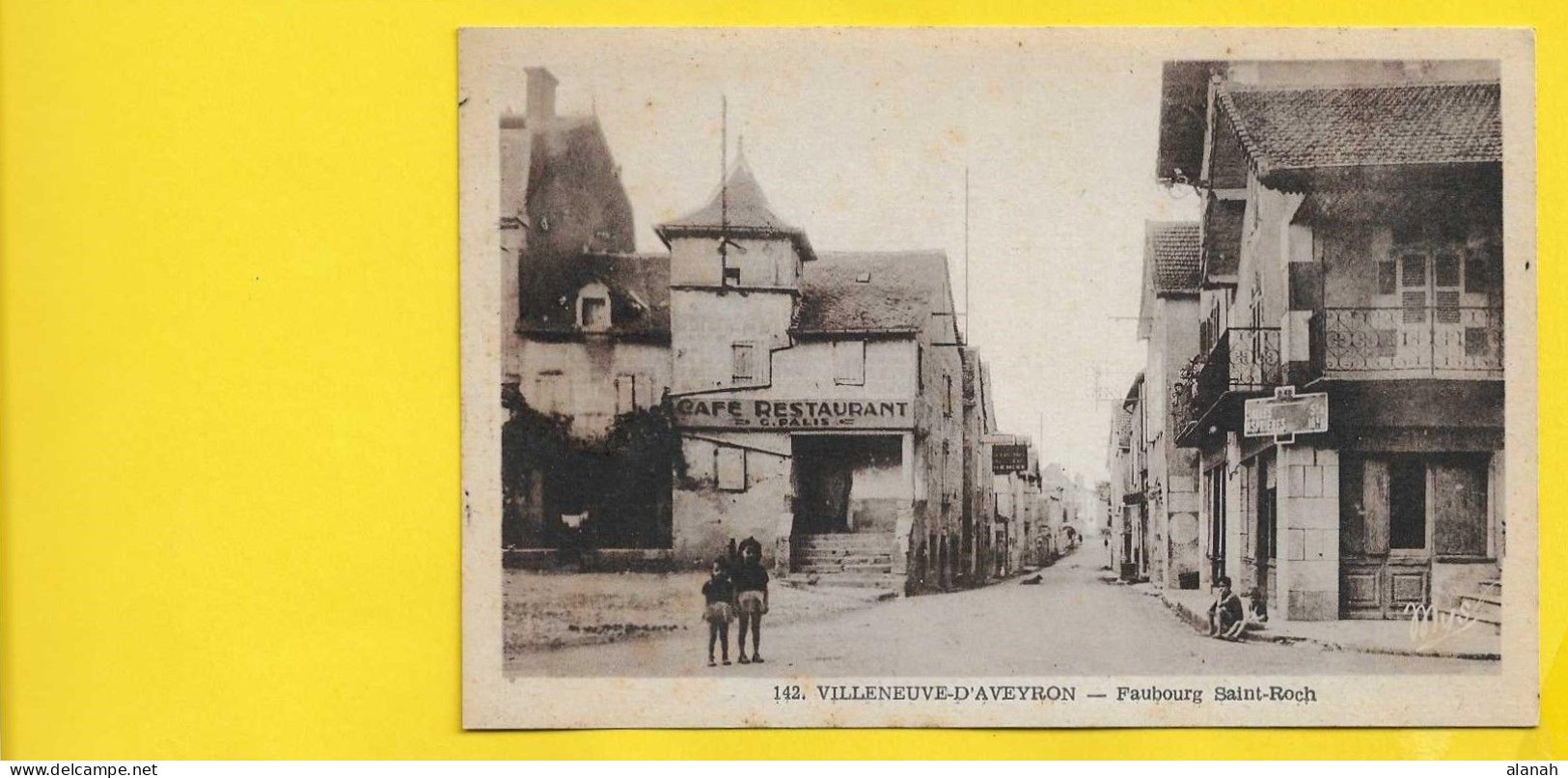 VILLENEUVE D'AVEYRON Café Faubourg St Roch (MYS)  Aveyron (12) - Andere & Zonder Classificatie