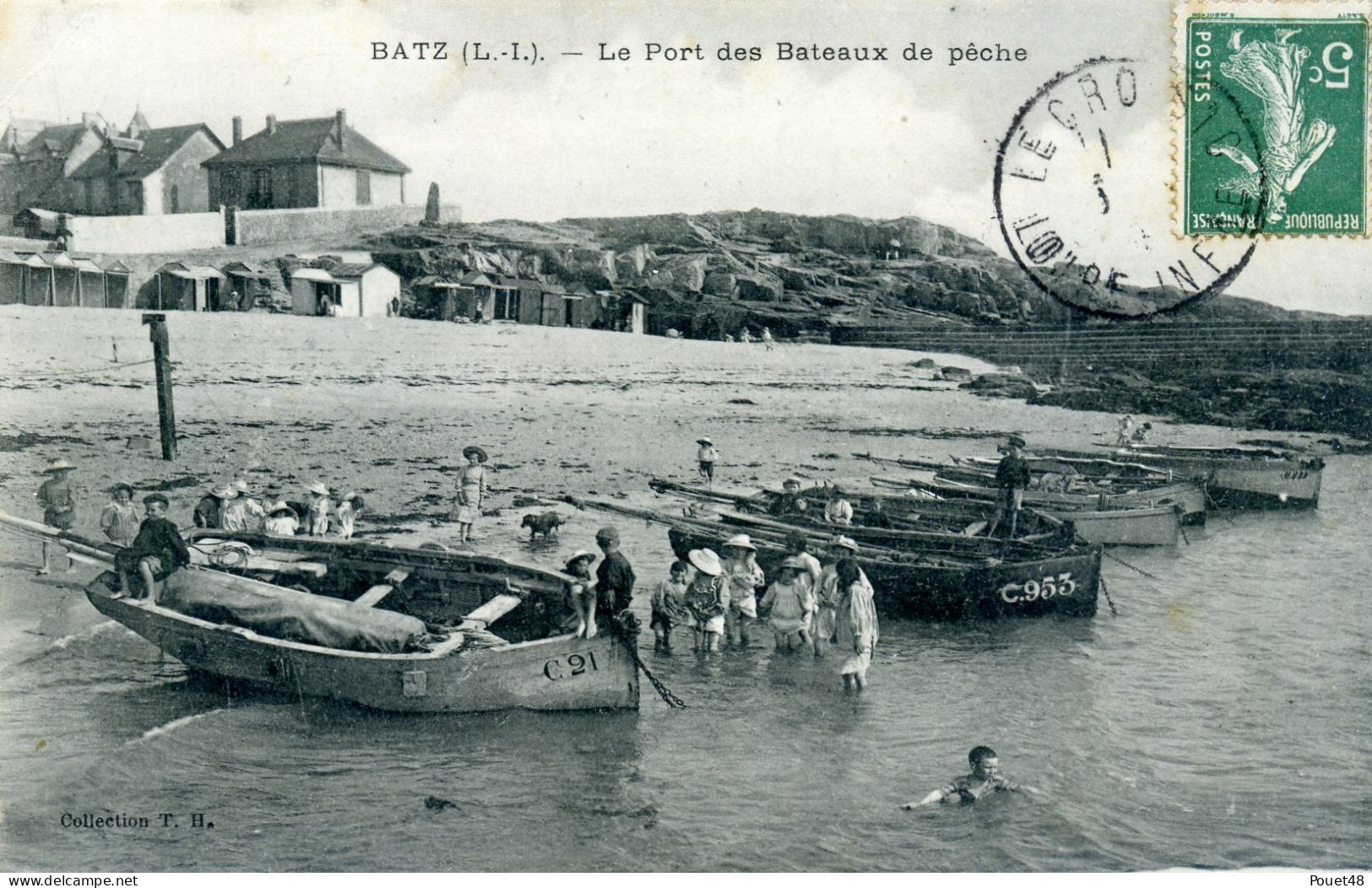 44 - BATZ - Le Port Des Bateaux De Pêche. - Batz-sur-Mer (Bourg De B.)