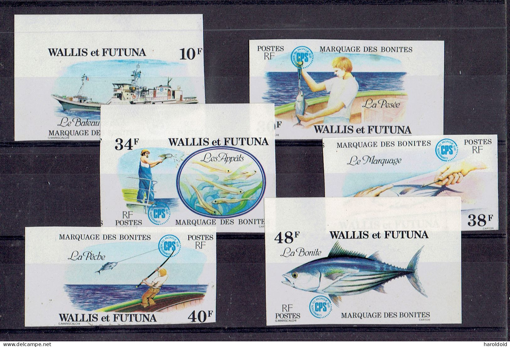 WALLIS ET FUTUNA - SERIE TP N°226/231 NON DENTELES - NSG - Neufs