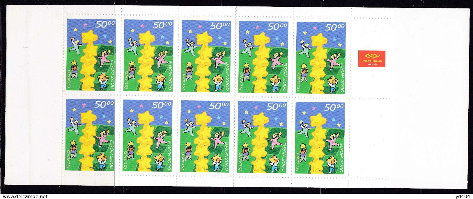 IS674 – ISLANDE - ICELAND - BOOKLETS - 2000 - EUROPA - Y&T # C890 MNH 22 € - Booklets