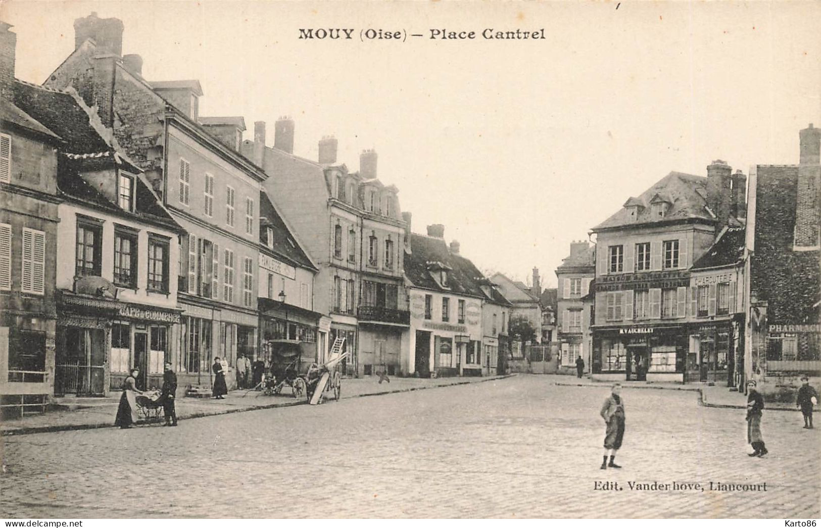 Mouy * La Place Cantrel * Café Du Commerce * Commerces Magasins - Mouy