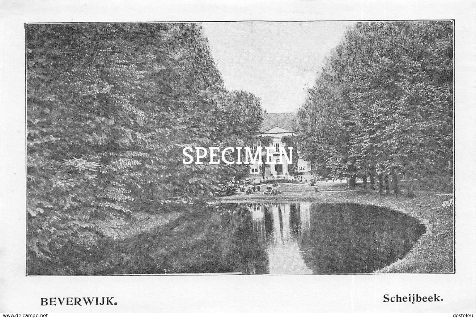 Prent - Scheijbeek - Beverwijk    - 8.5x12.5 Cm - Beverwijk