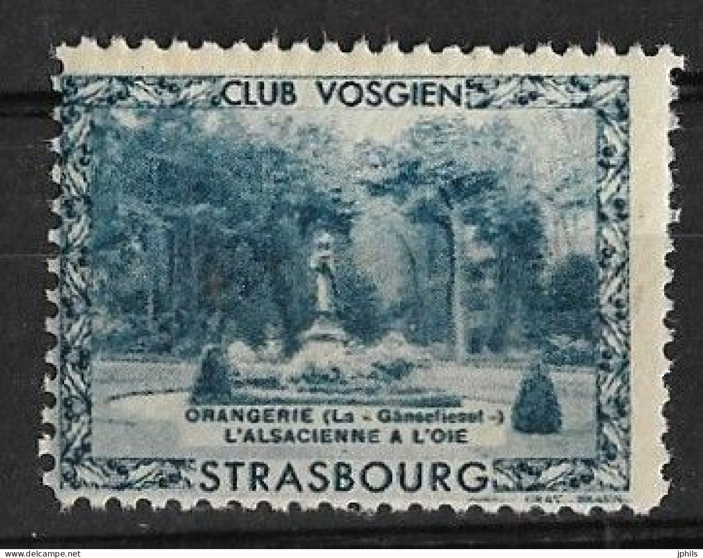 CLUB VOSGIEN STRASBOURG ORANGERIE La Ganseliesel L'ALSACIENNE A L'OIE ** - Toerisme (Vignetten)