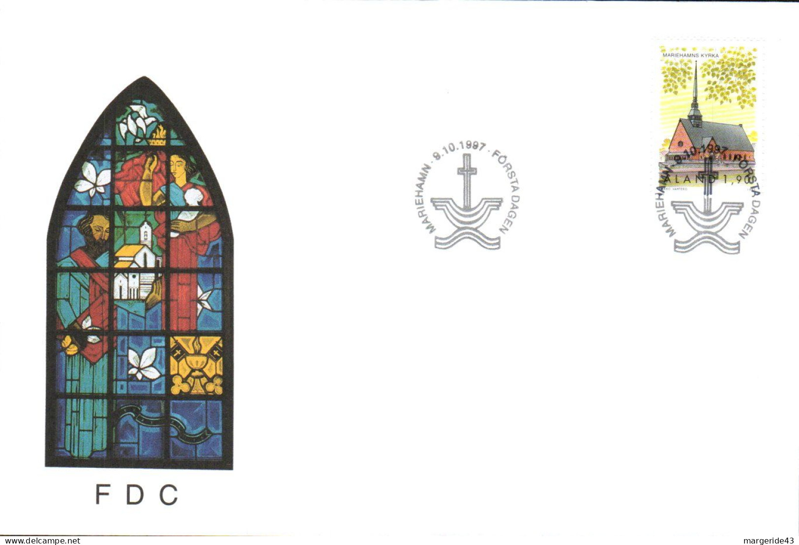 ALAND FDC 1997 EGLISE - Ålandinseln