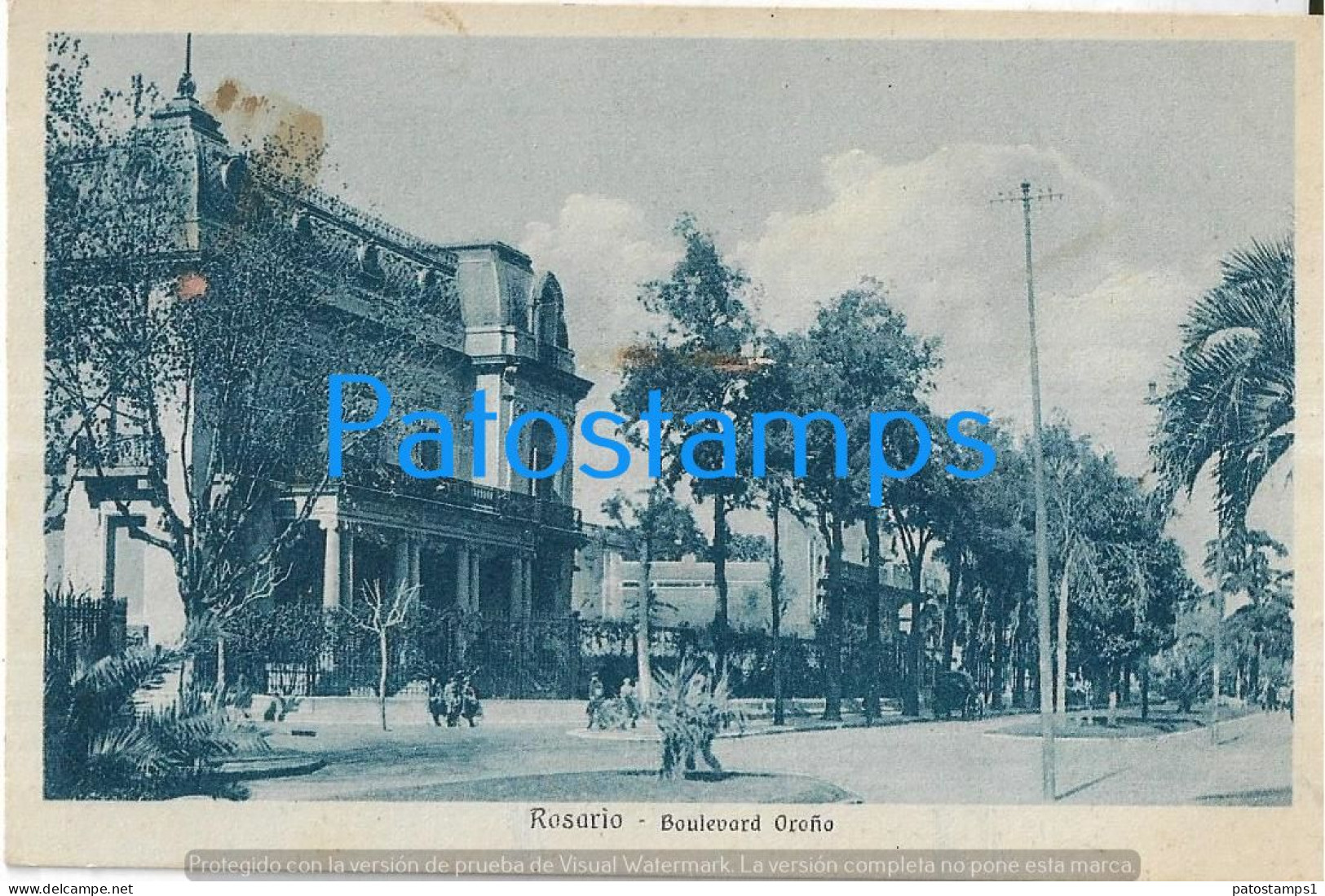 228843 ARGENTINA ROSARIO BOULEVARD OROÑO POSTAL POSTCARD - Argentina