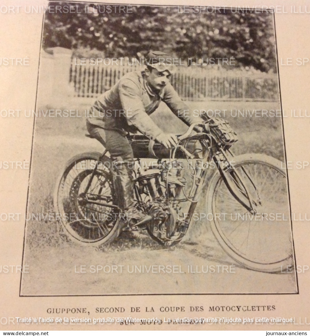 1905 COUPE DE MOTOCYCLETTES MOTOCYCLE DE FRANCE - CYCLISME - EXPOSITION CANINE ROUEN - CONCOURS HIPPIQUE PARIS - Magazines - Before 1900