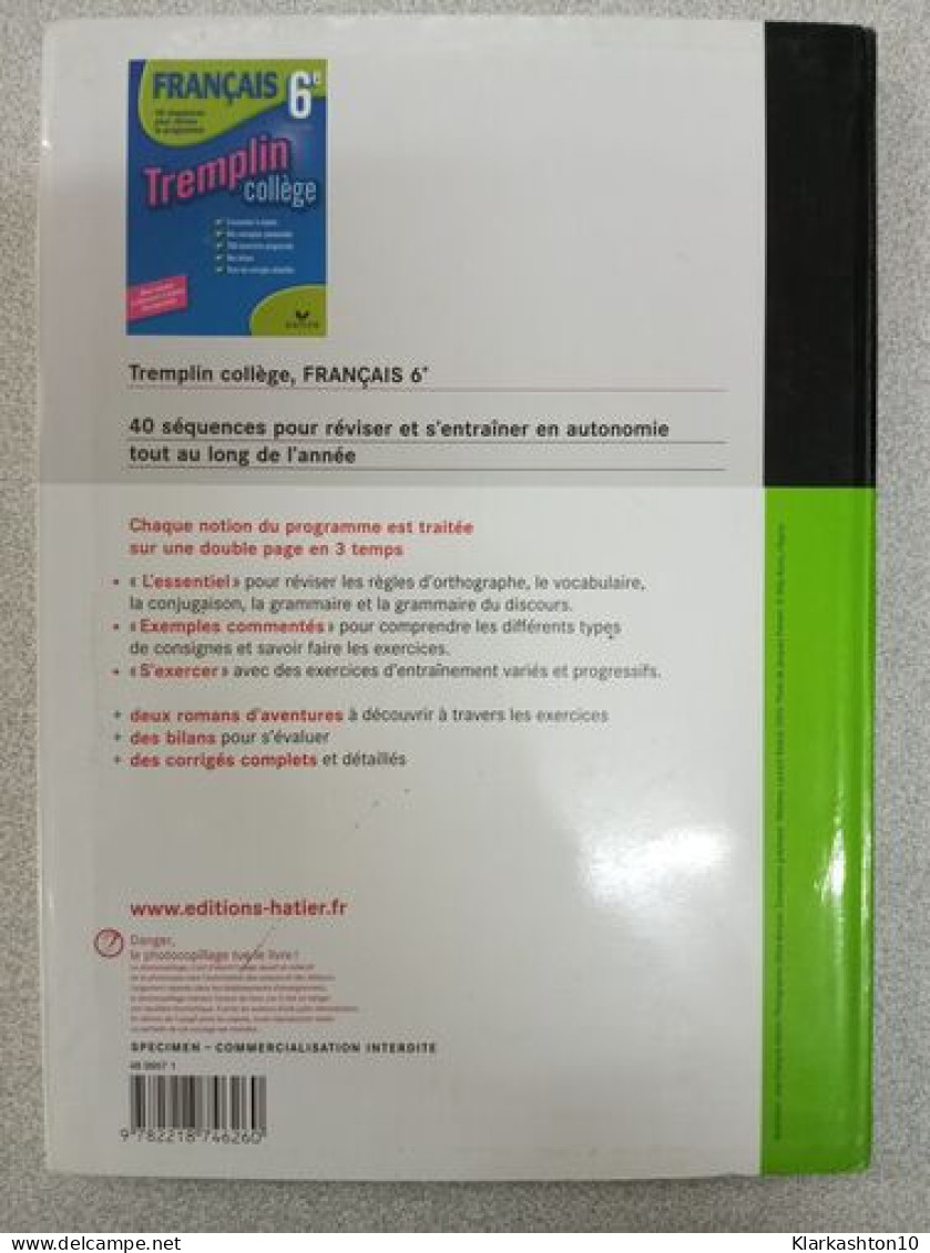 Français 6e: Livre Unique - Other & Unclassified