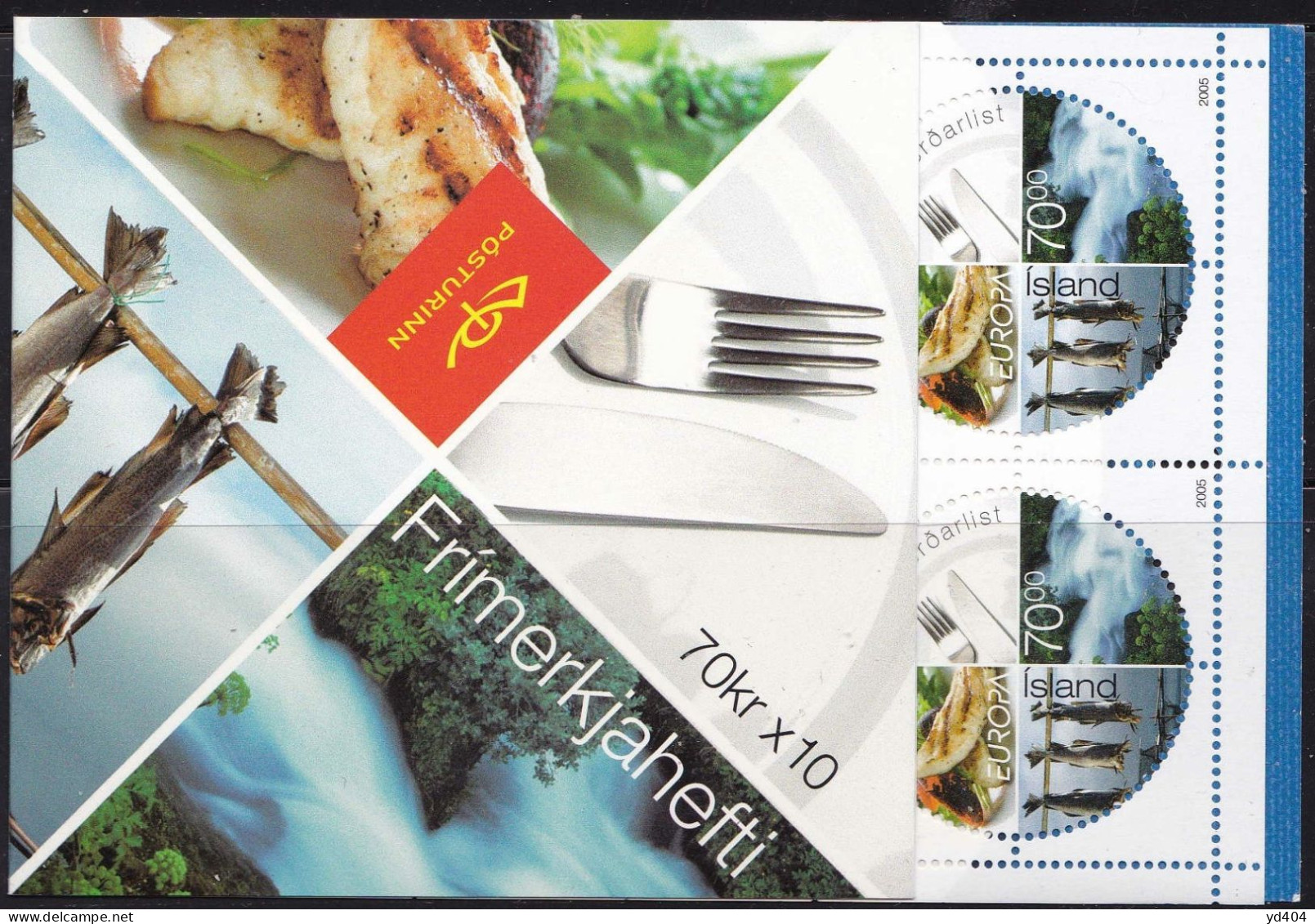 IS676 – ISLANDE - ICELAND - BOOKLETS - 2005 - EUROPA - Y&T # C1030/31 MNH 55 € - Postzegelboekjes