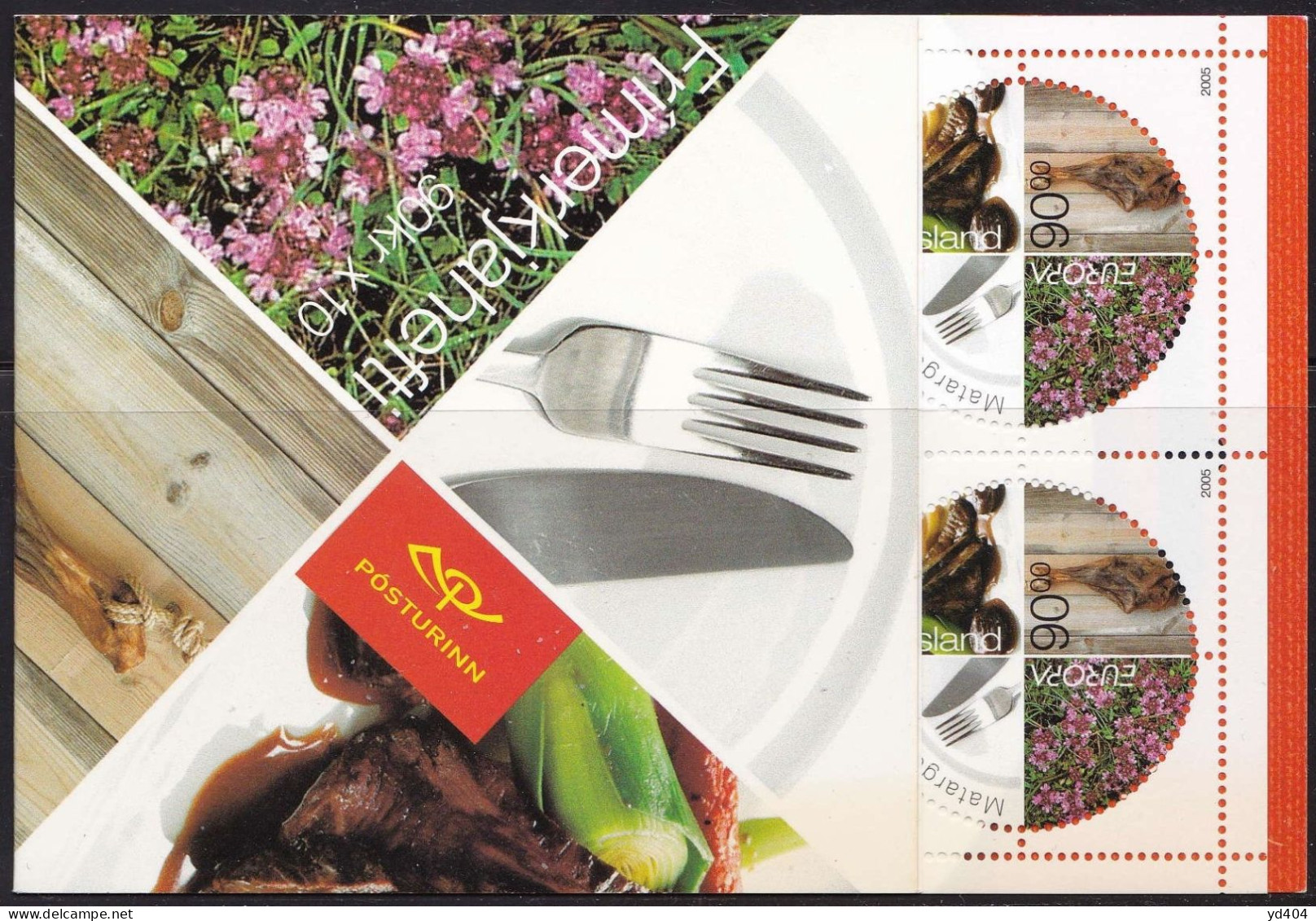 IS676 – ISLANDE - ICELAND - BOOKLETS - 2005 - EUROPA - Y&T # C1030/31 MNH 55 € - Libretti