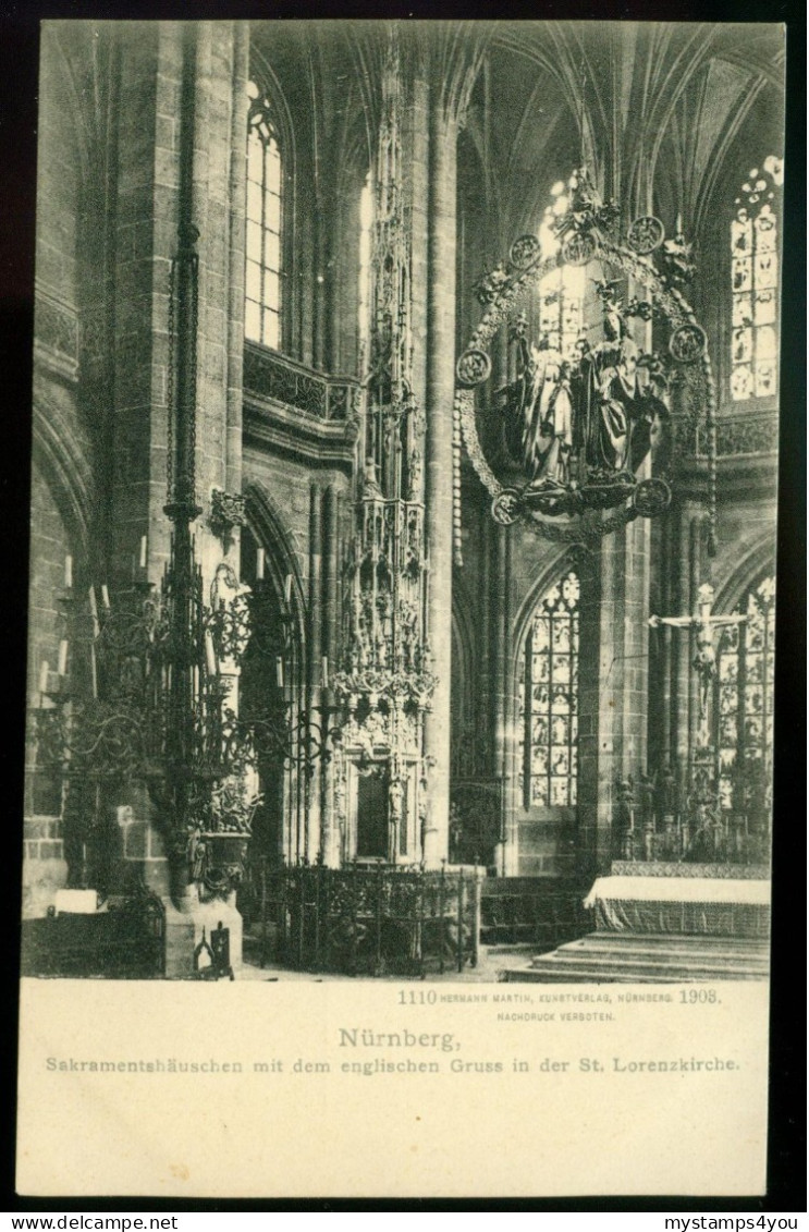Ak Germany, Nürnberg | St. Lorenzkirche, Sakramentshäuschen #ans-1957 - Nürnberg