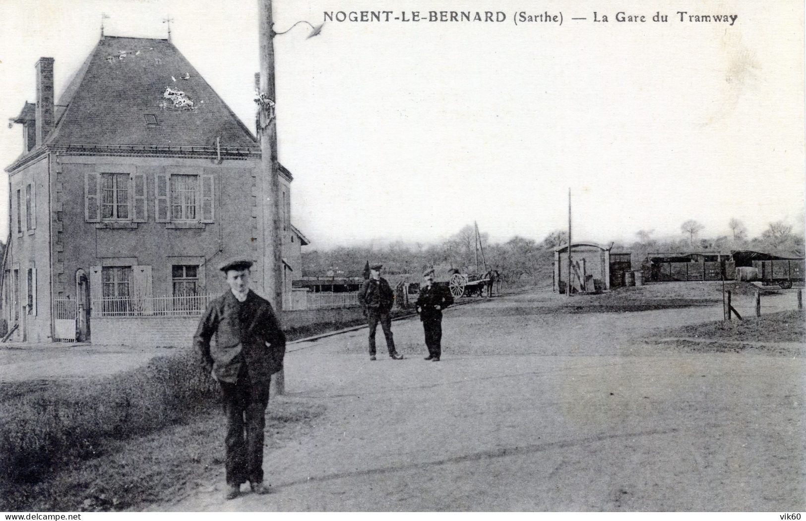 72   NOGENT LE BERNARD  LA GARE DU TRAMWAY - Altri & Non Classificati