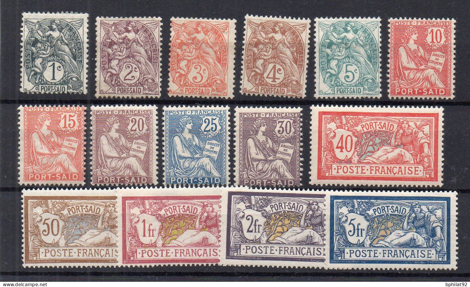 !!! PORT SAID, SERIE N°20/34 NEUVE * - Unused Stamps