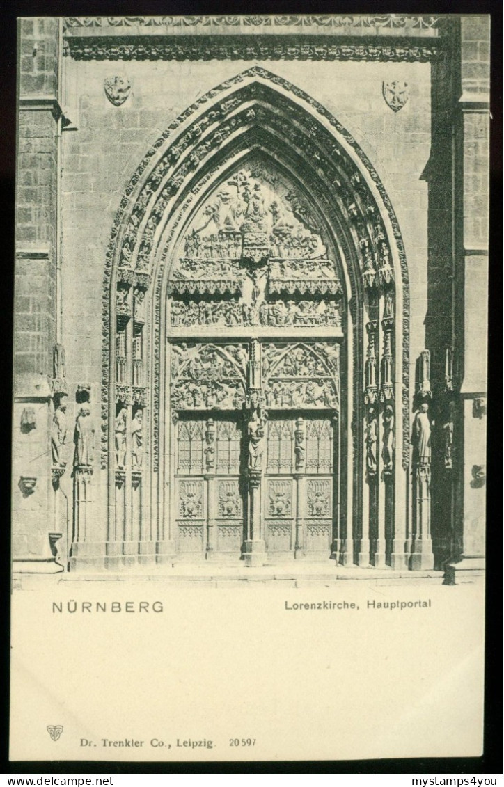 Ak Germany, Nürnberg | St. Lorenzkirche, Hauptportal #ans-1956 - Nuernberg