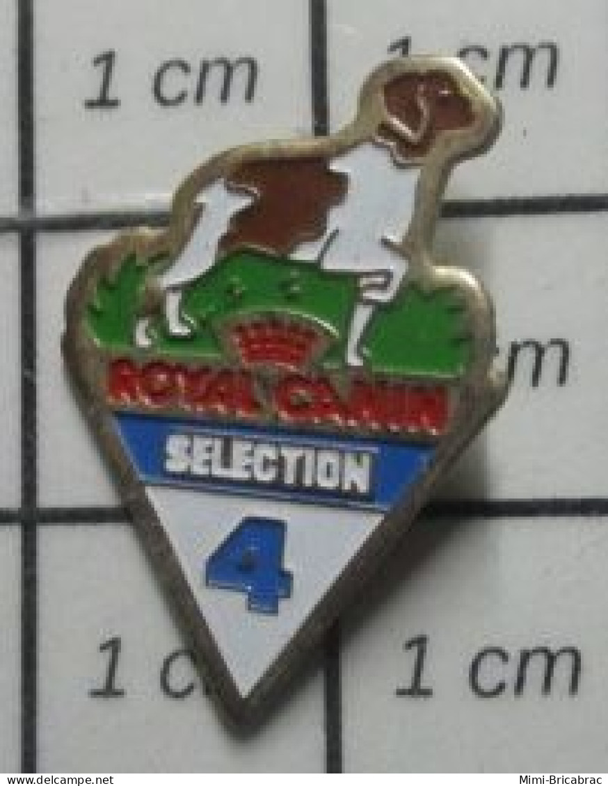 1818B Pin's Pins / Beau Et Rare / ANIMAUX / CHIEN DE CHASSE EPAGNEUL BRETON ROYAL CANIN SELECTION 4 - Tiere