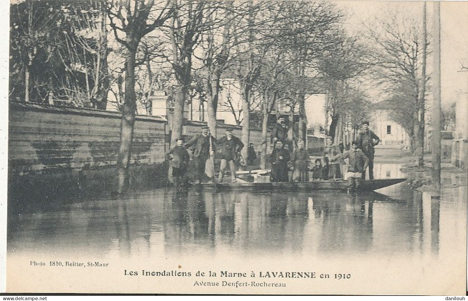 94 // LA VARENNE SAINT HILAIRE    L Inondations De Janvier 1910   AVENUE DENFERT ROCHEREAU - Other & Unclassified