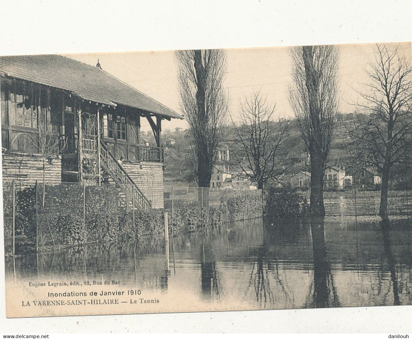 94 // LA VARENNE SAINT HILAIRE    Le Tennis / Inondations De Janvier 1910 - Other & Unclassified