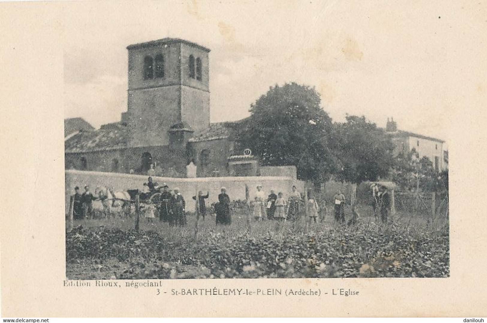 07 // SAINT BARTHELEMY LE PLEIN   L'église   Edit Rioux  ** - Altri & Non Classificati